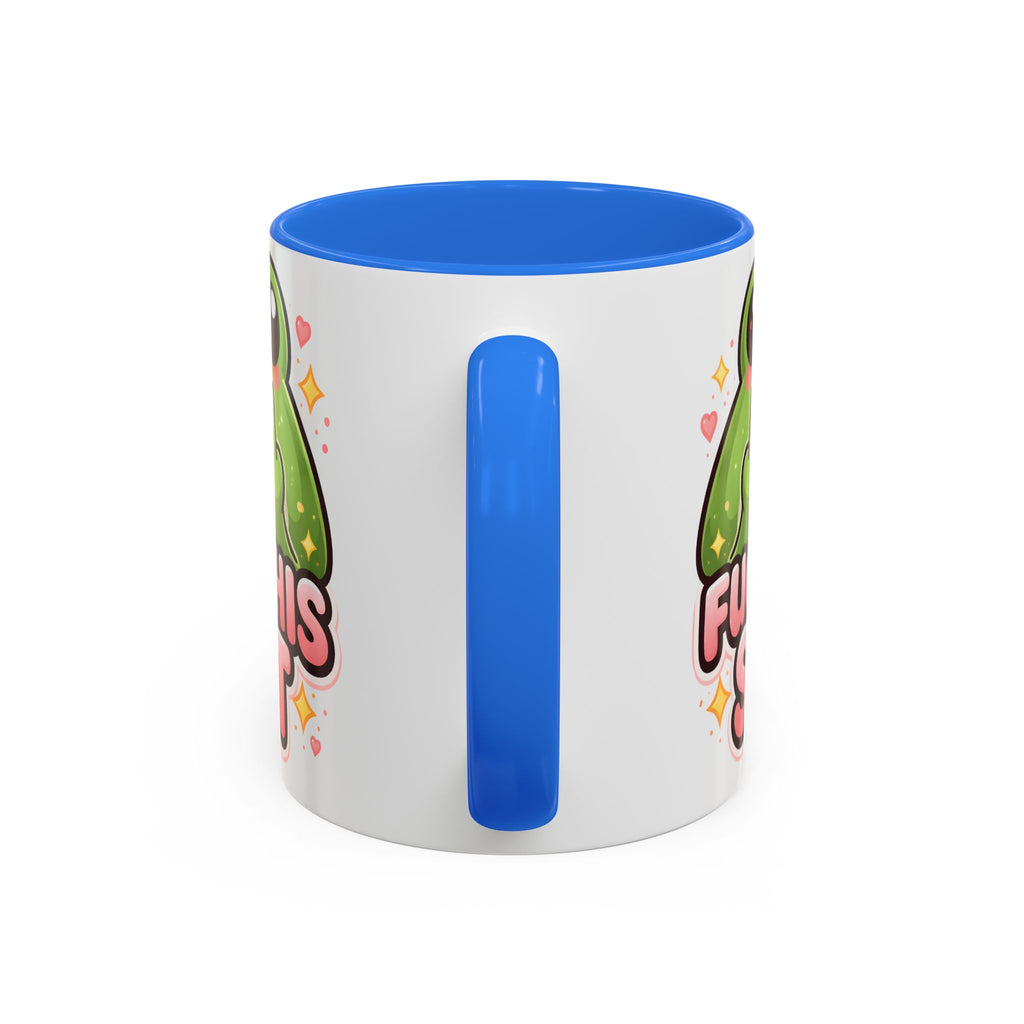 Funny Frog Mug – "Fuck This Shit" Cute Kawaii Coffee Cup (11oz/15oz)