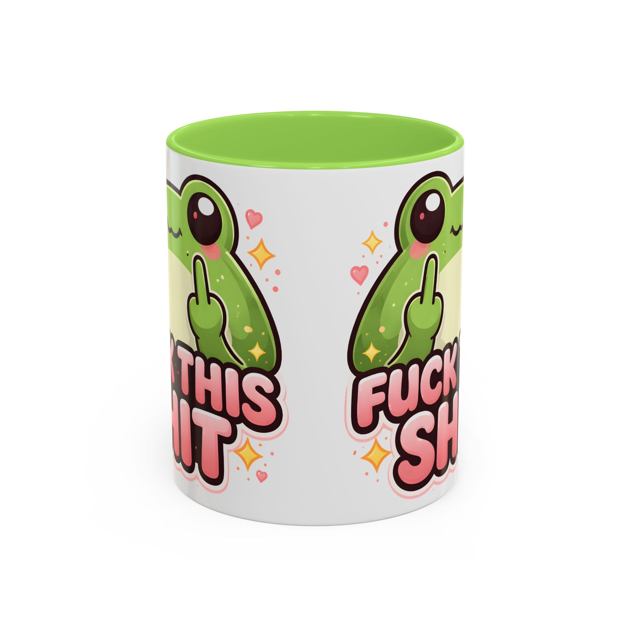 Funny Frog Mug – "Fuck This Shit" Cute Kawaii Coffee Cup (11oz/15oz)