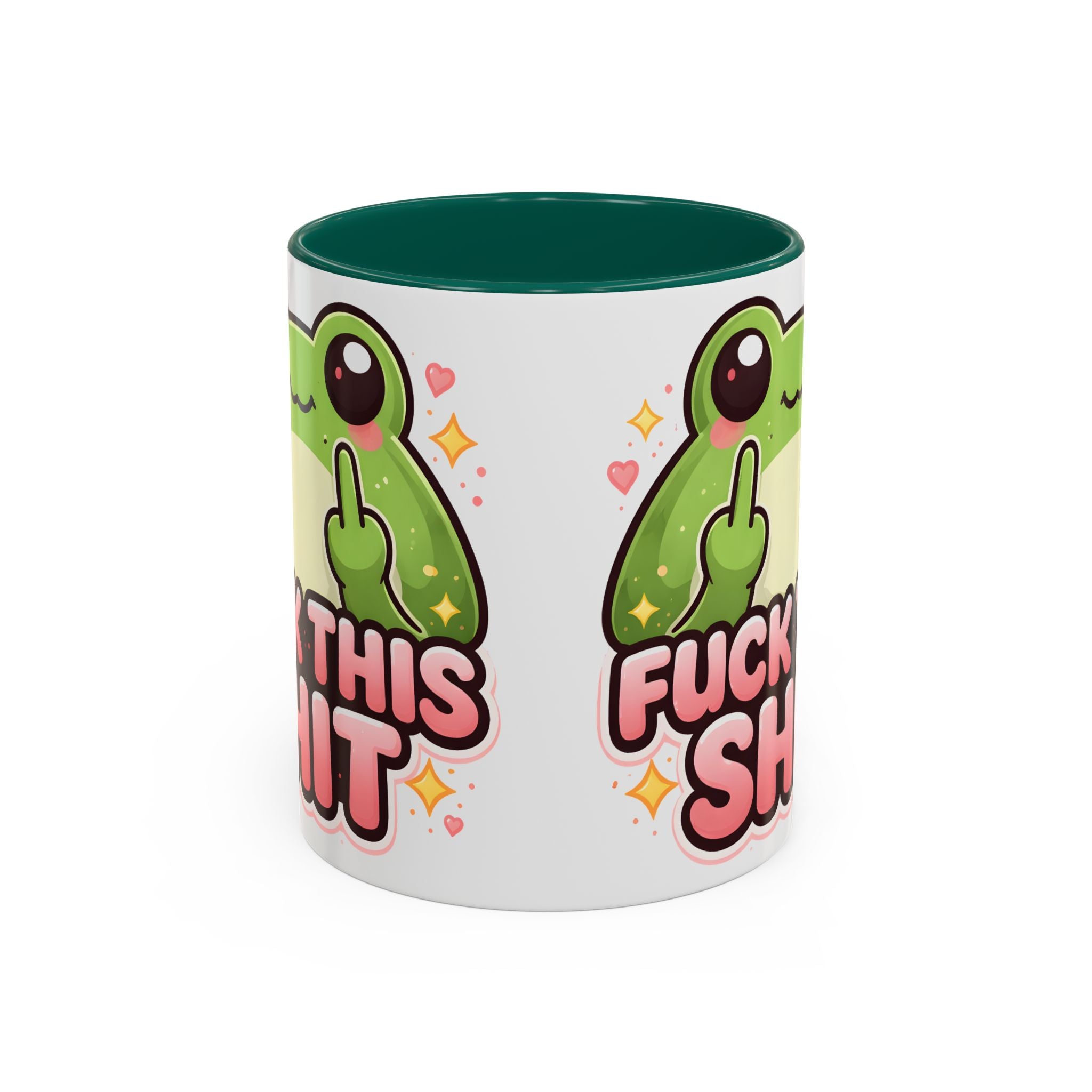 Funny Frog Mug – "Fuck This Shit" Cute Kawaii Coffee Cup (11oz/15oz)
