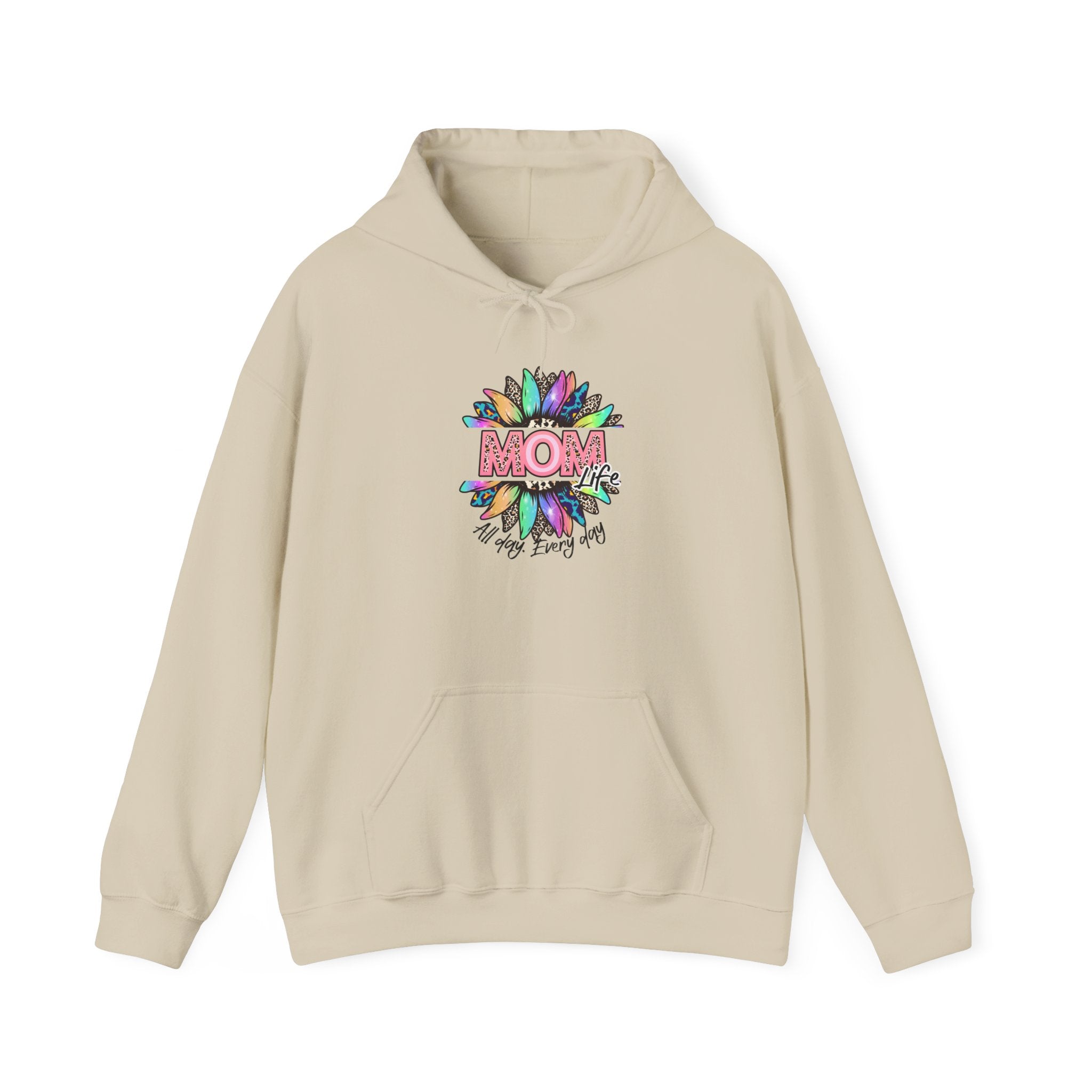 Mom Floral Hoodie – Colorful "Mom You Are Loved" Mother's Day Sweatshirt