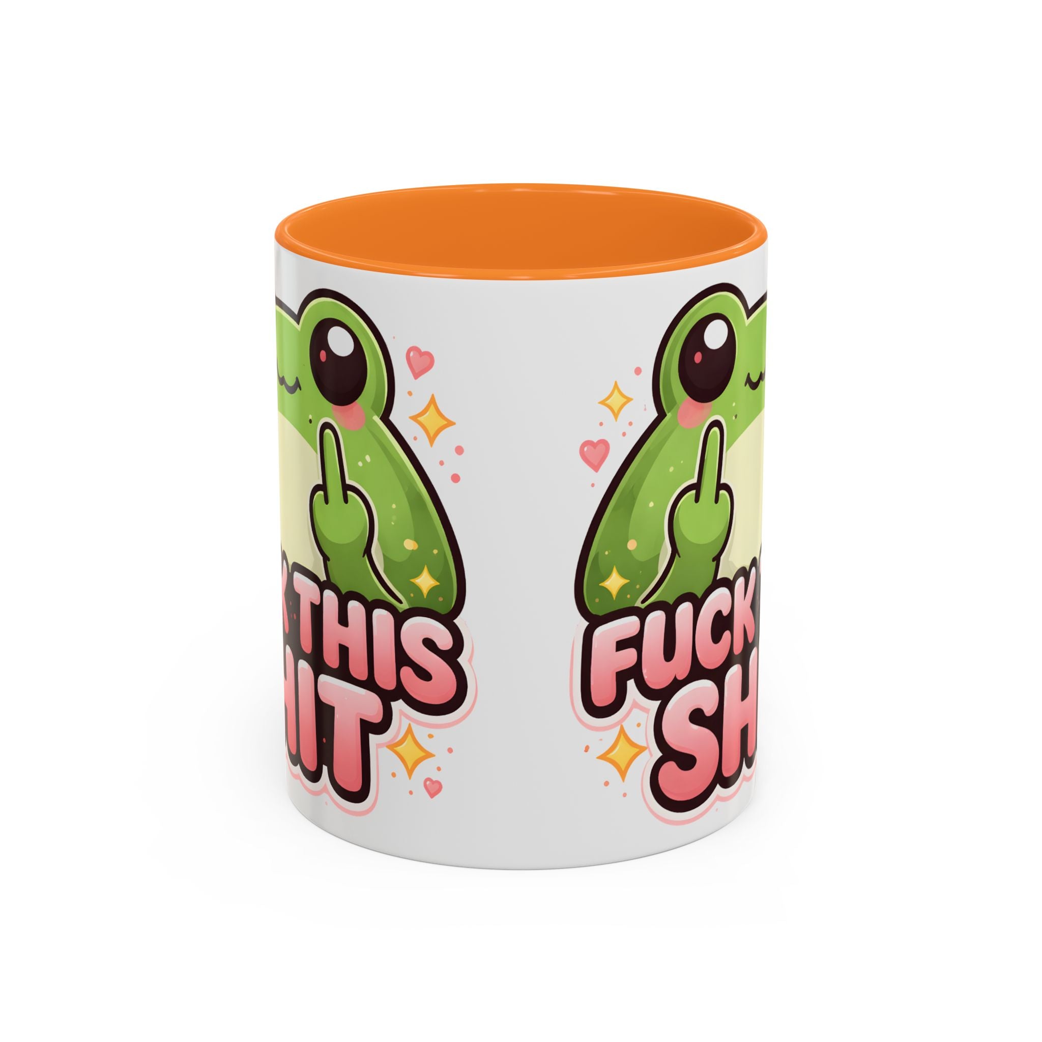 Funny Frog Mug – "Fuck This Shit" Cute Kawaii Coffee Cup (11oz/15oz)