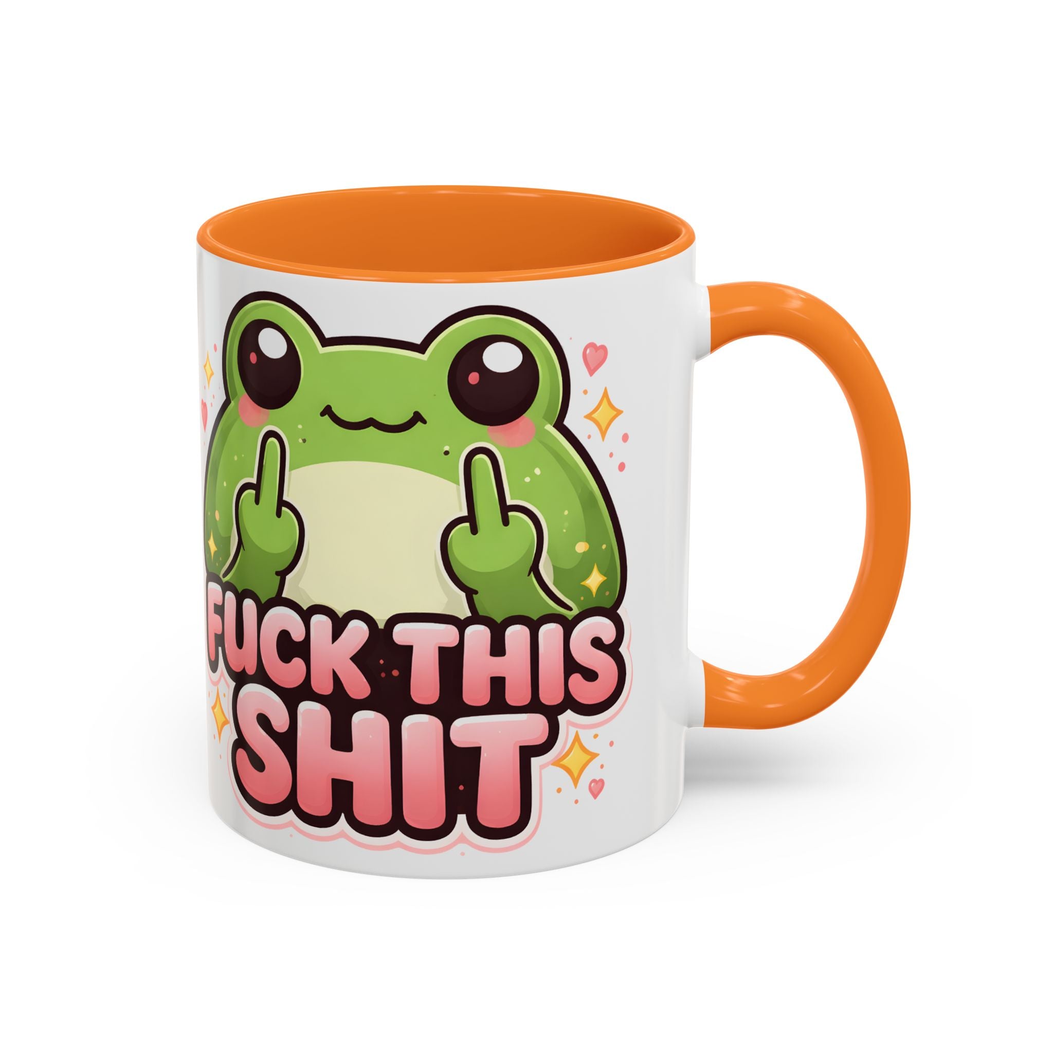 Funny Frog Mug – "Fuck This Shit" Cute Kawaii Coffee Cup (11oz/15oz)