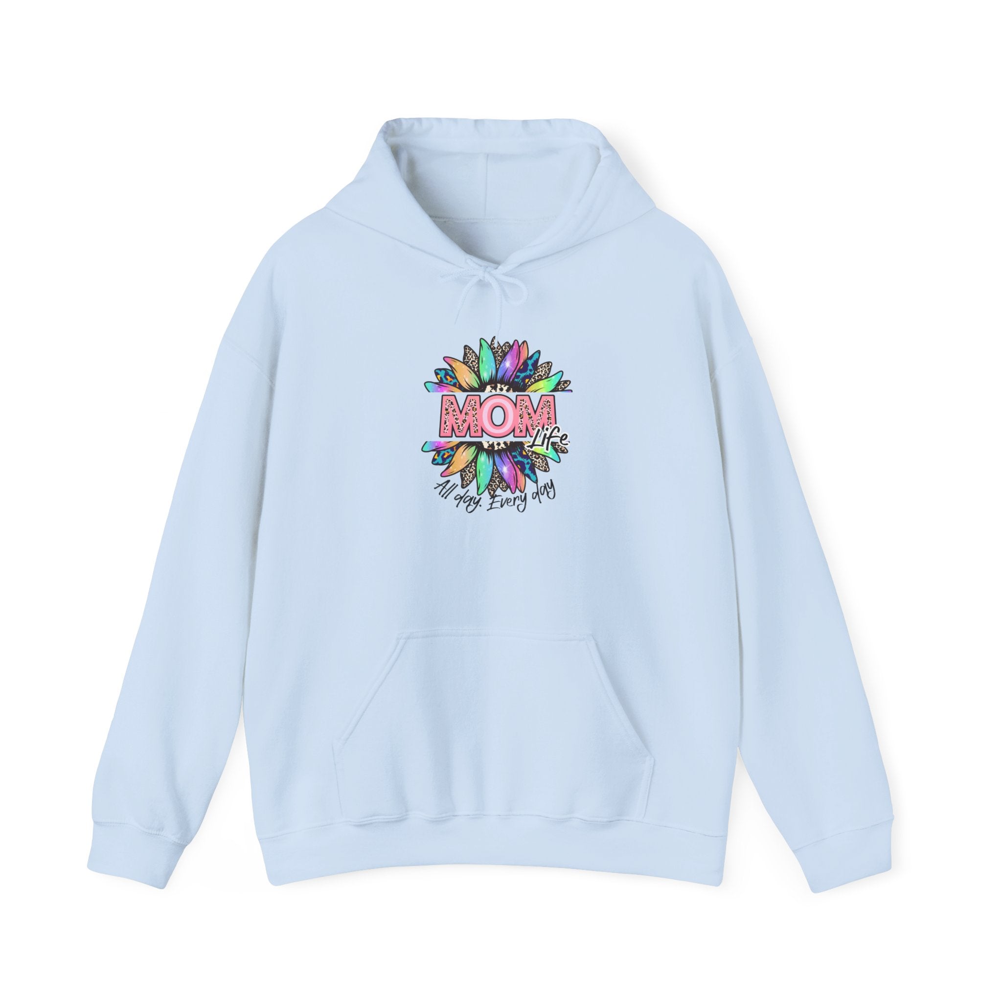 Mom Floral Hoodie – Colorful "Mom You Are Loved" Mother's Day Sweatshirt