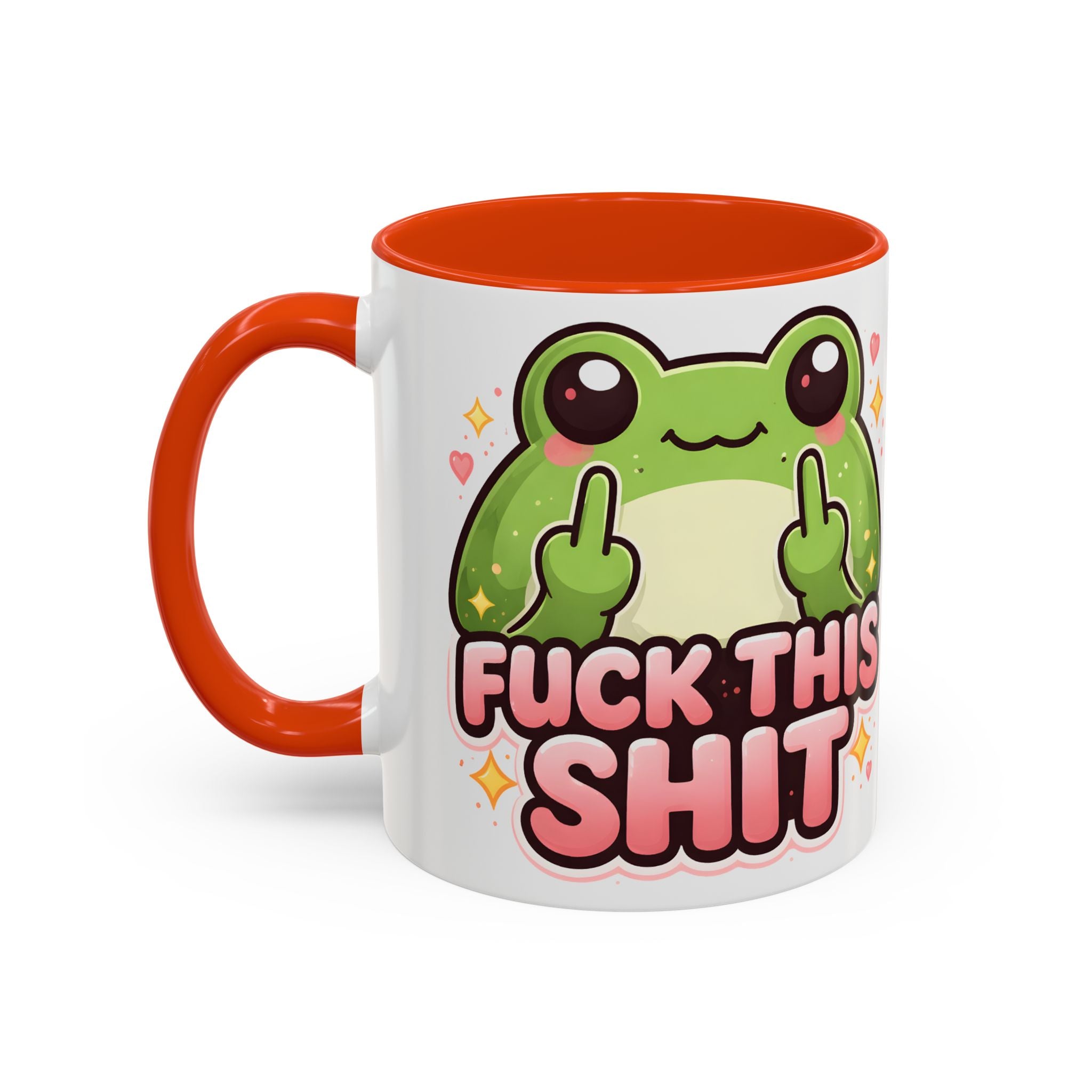 Funny Frog Mug – "Fuck This Shit" Cute Kawaii Coffee Cup (11oz/15oz)