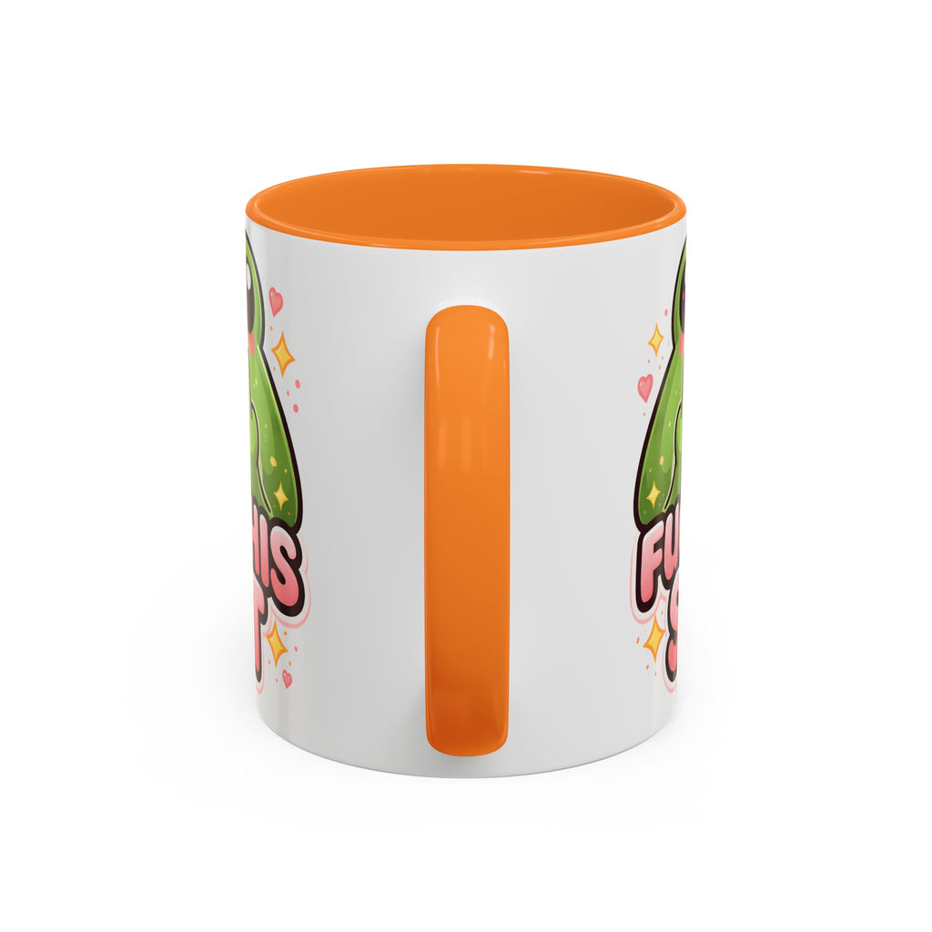 Funny Frog Mug – "Fuck This Shit" Cute Kawaii Coffee Cup (11oz/15oz)