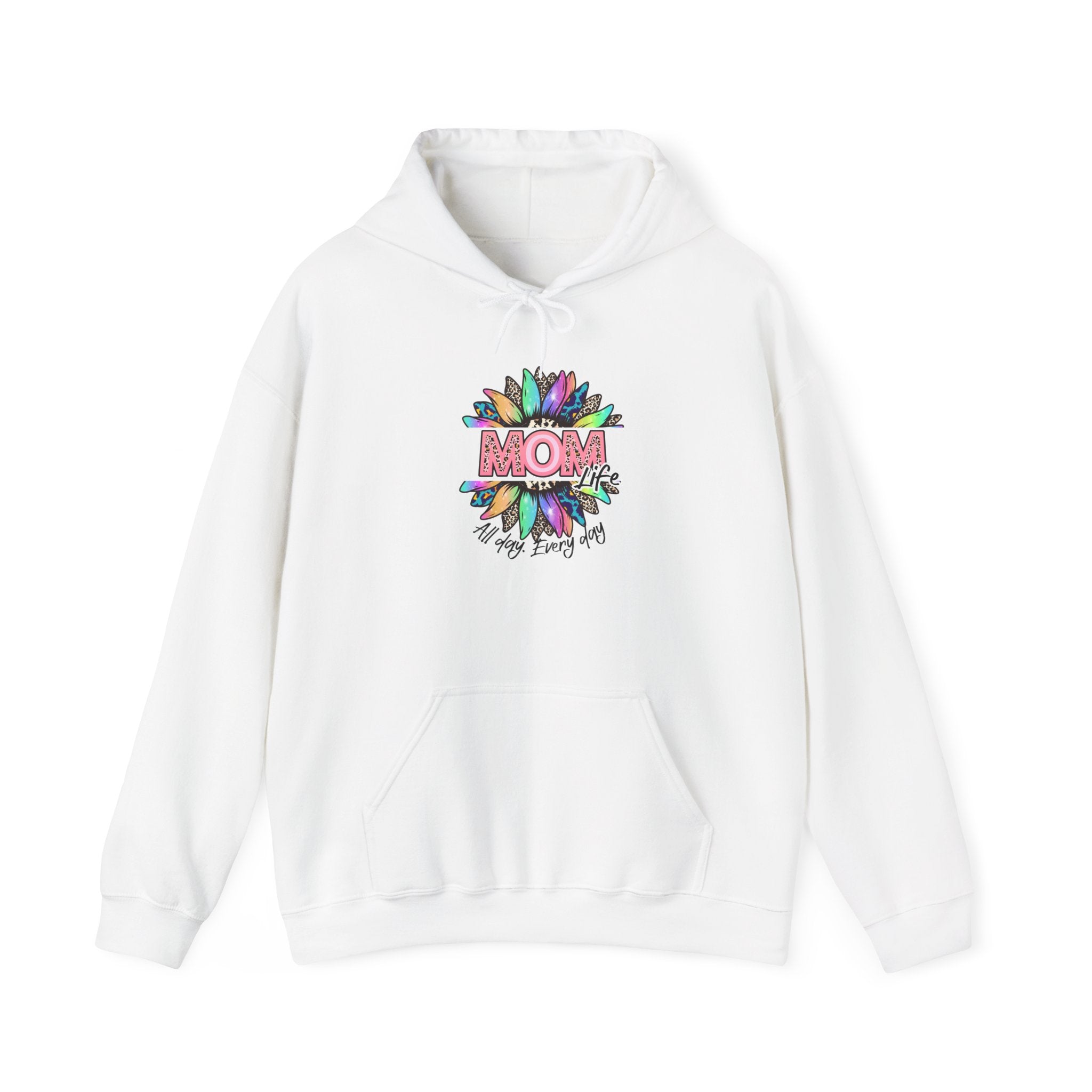 Mom Floral Hoodie – Colorful "Mom You Are Loved" Mother's Day Sweatshirt