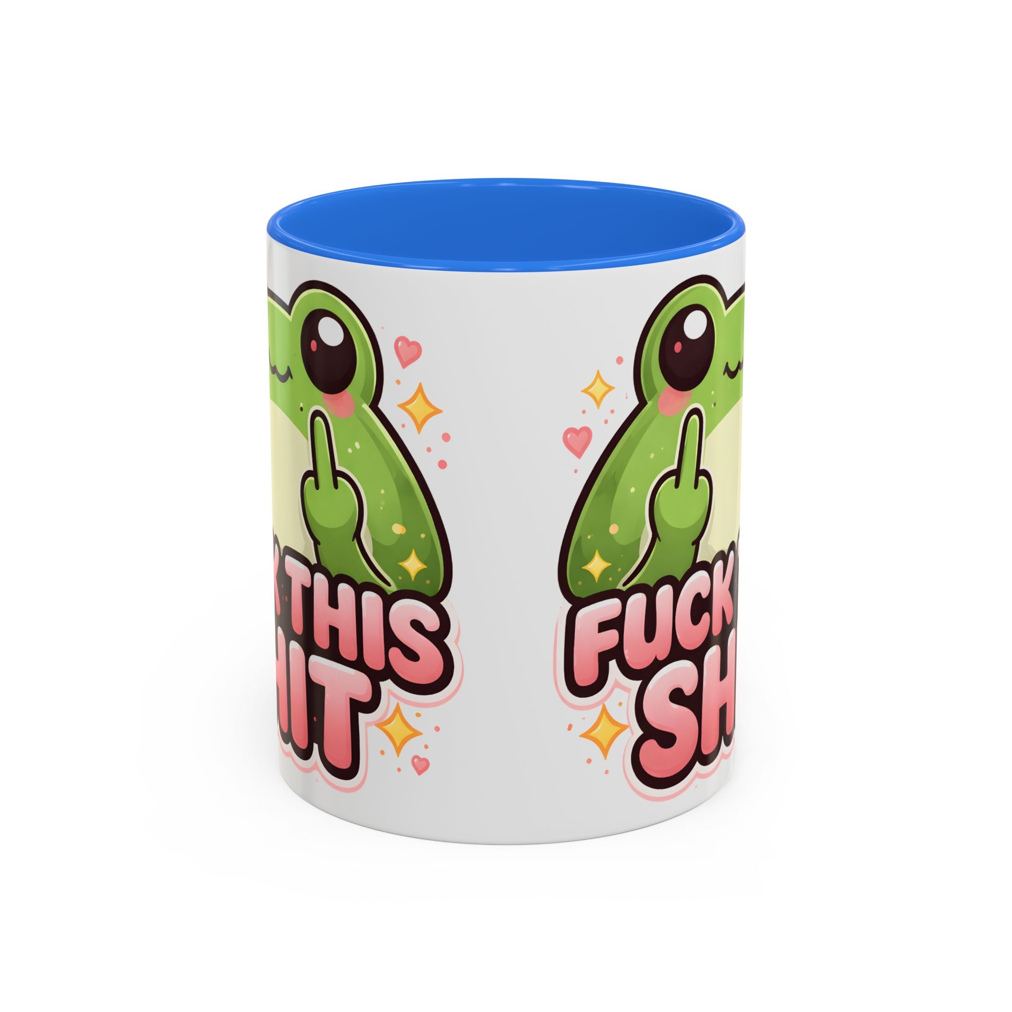 Funny Frog Mug – "Fuck This Shit" Cute Kawaii Coffee Cup (11oz/15oz)