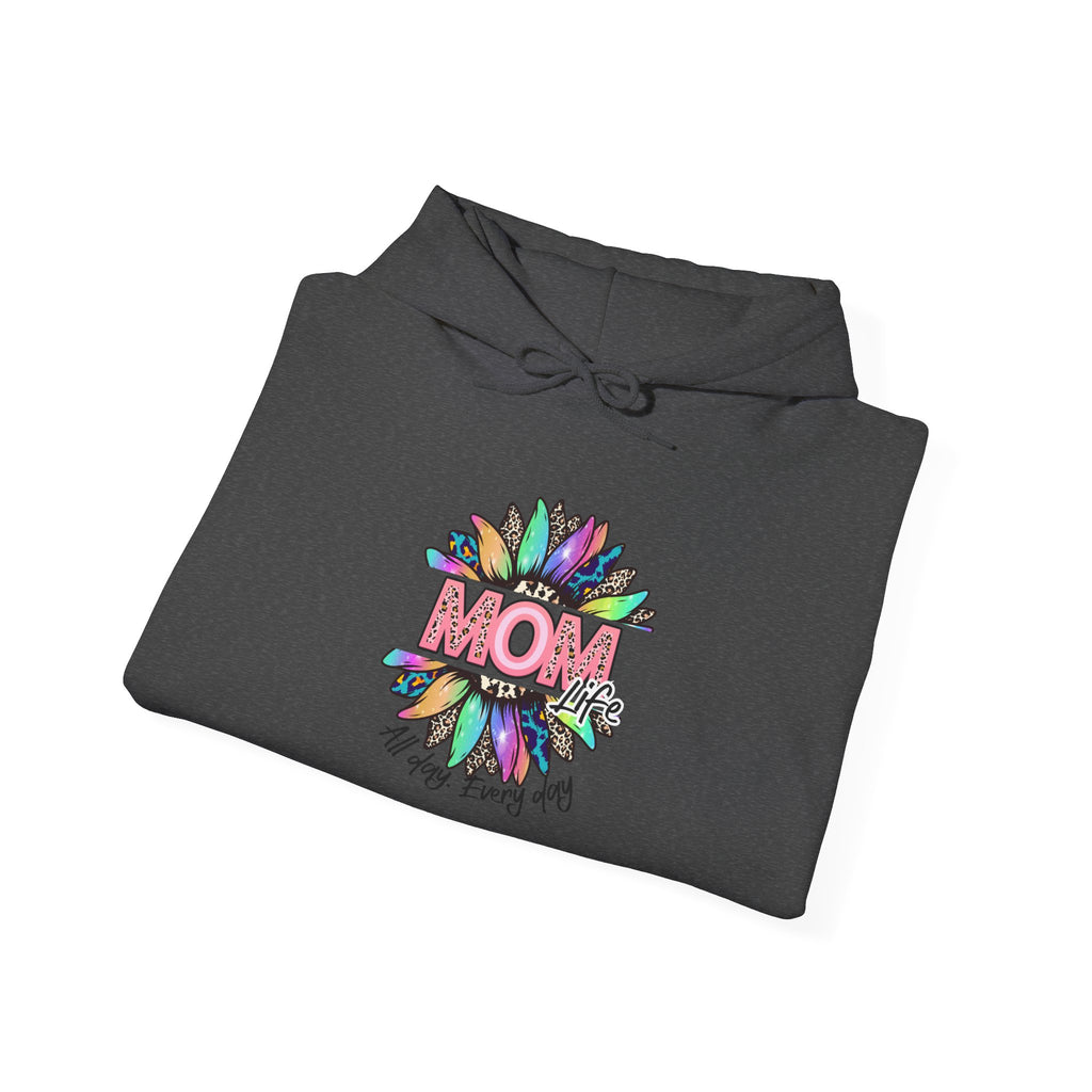 Mom Floral Hoodie – Colorful "Mom You Are Loved" Mother's Day Sweatshirt