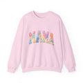 Mama Patchwork Crewneck Sweatshirt – Colorful Mom Graphic Pullover