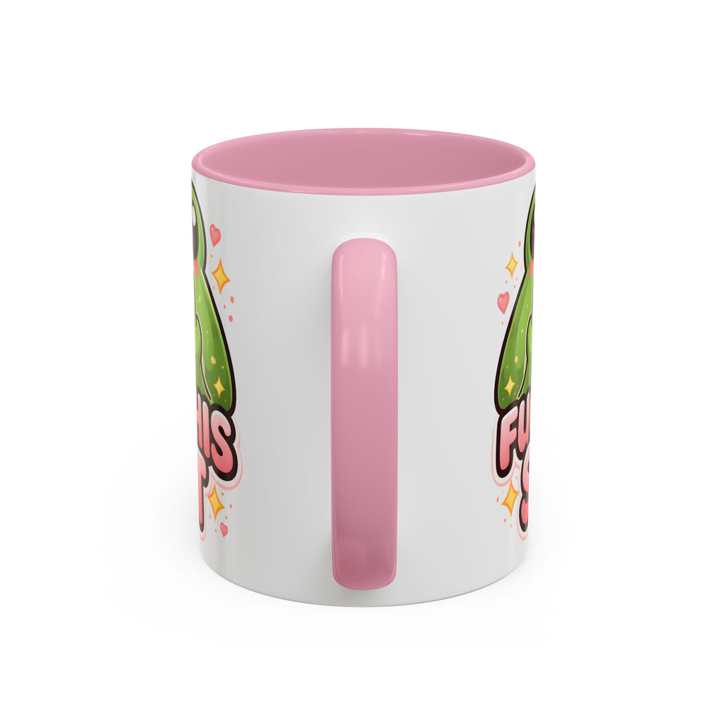 Funny Frog Mug – "Fuck This Shit" Cute Kawaii Coffee Cup (11oz/15oz)