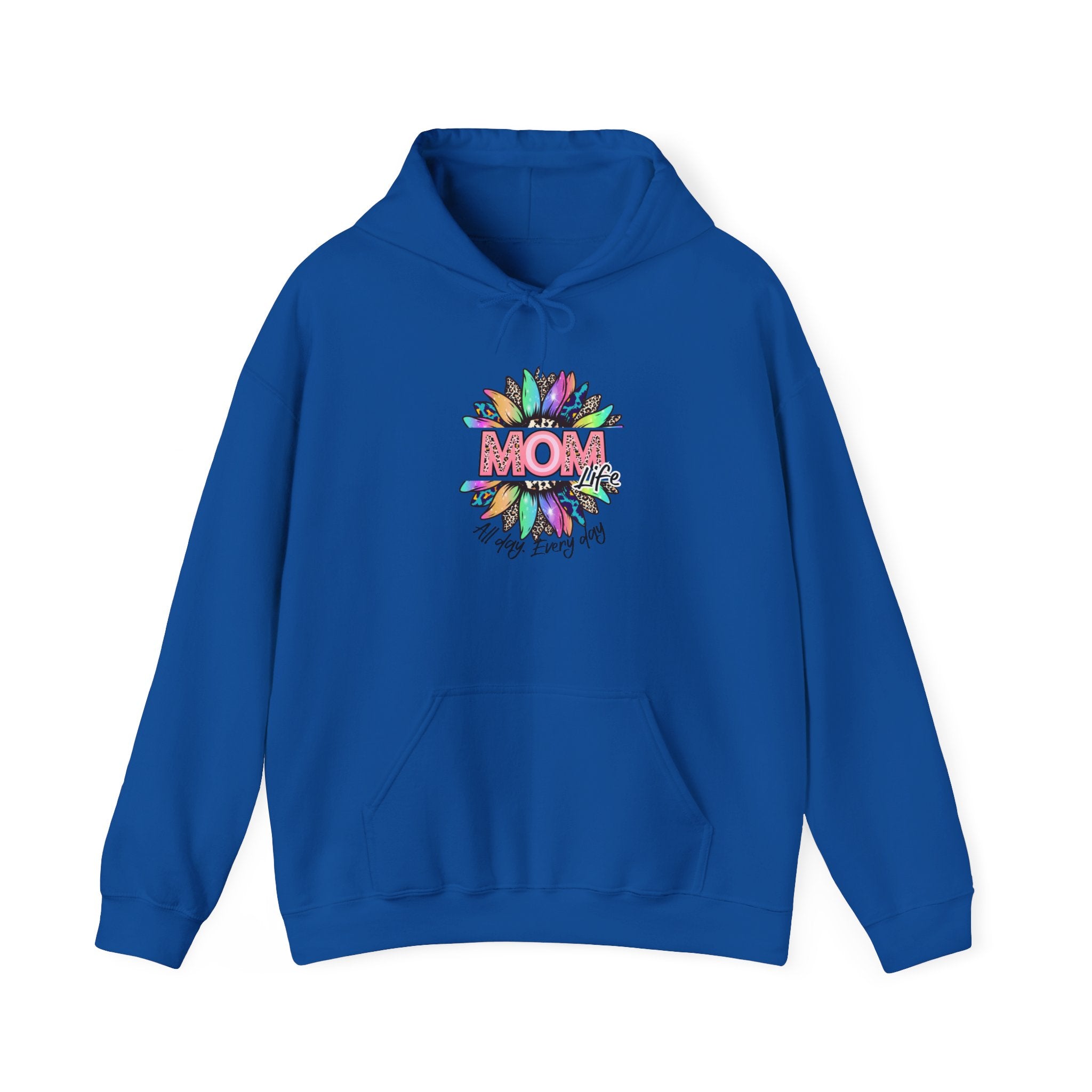 Mom Floral Hoodie – Colorful "Mom You Are Loved" Mother's Day Sweatshirt