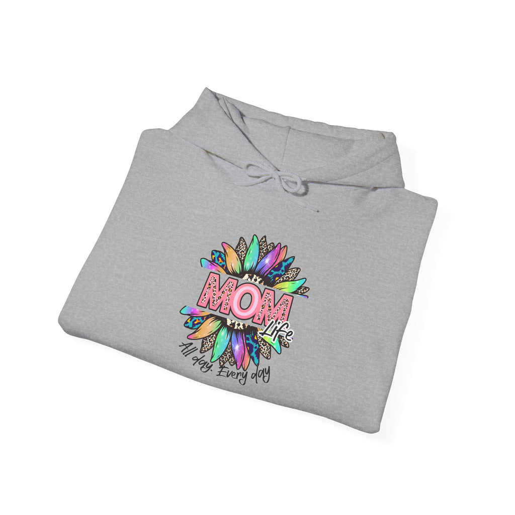 Mom Floral Hoodie – Colorful "Mom You Are Loved" Mother's Day Sweatshirt