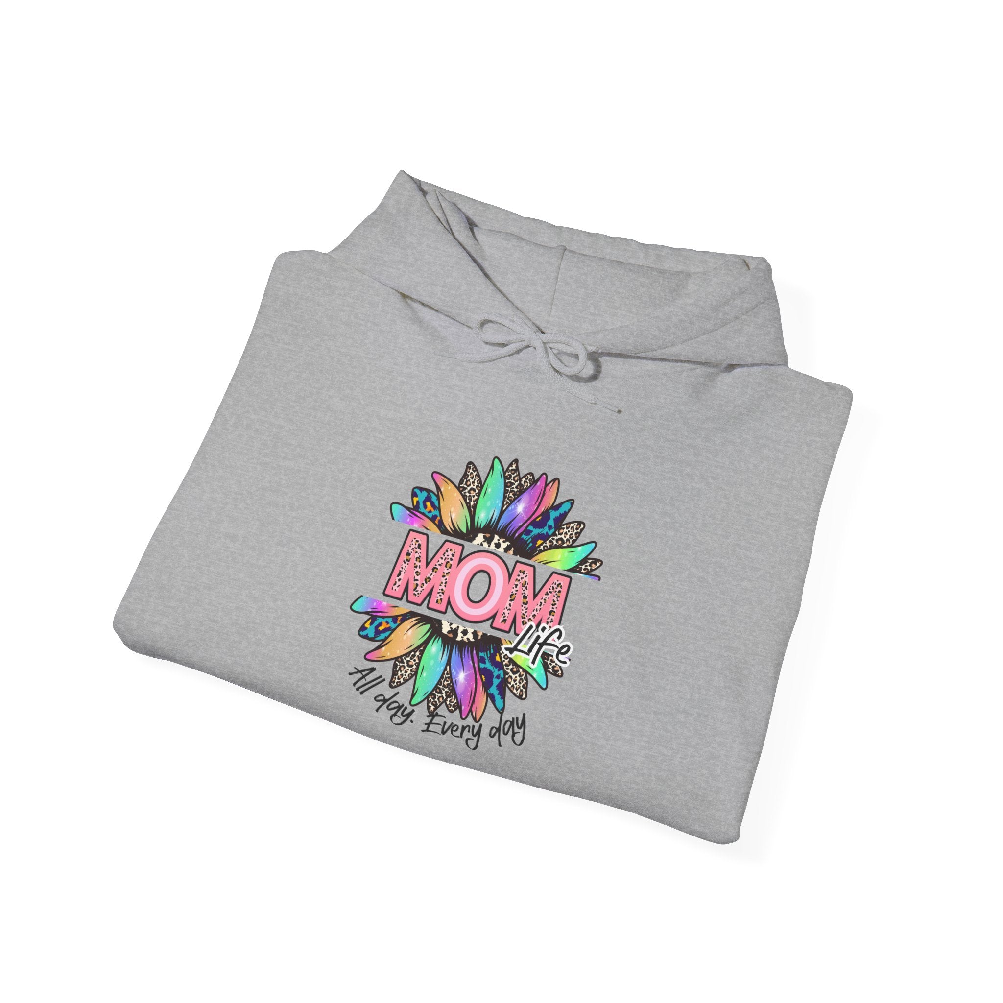 Mom Floral Hoodie – Colorful "Mom You Are Loved" Mother's Day Sweatshirt