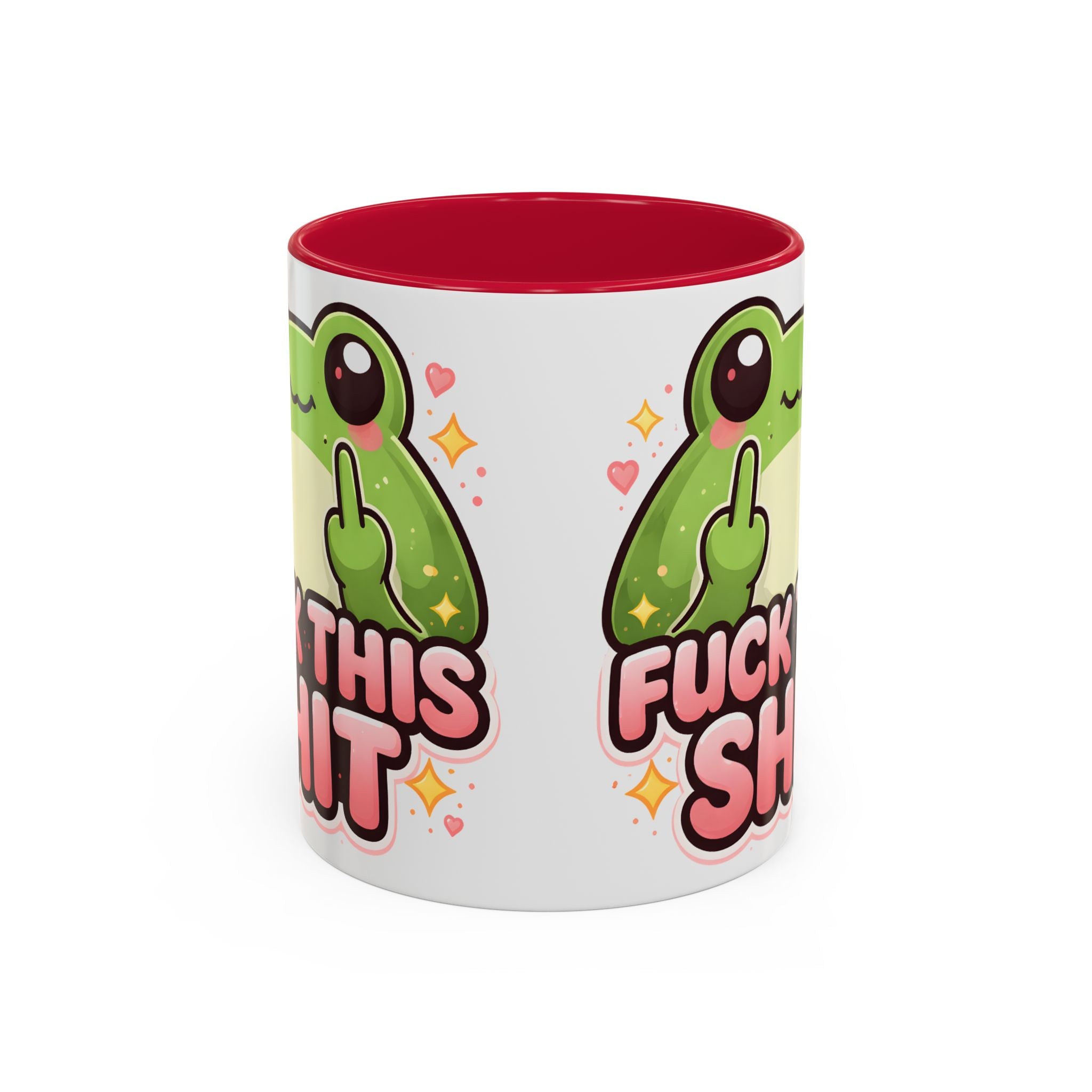 Funny Frog Mug – "Fuck This Shit" Cute Kawaii Coffee Cup (11oz/15oz)