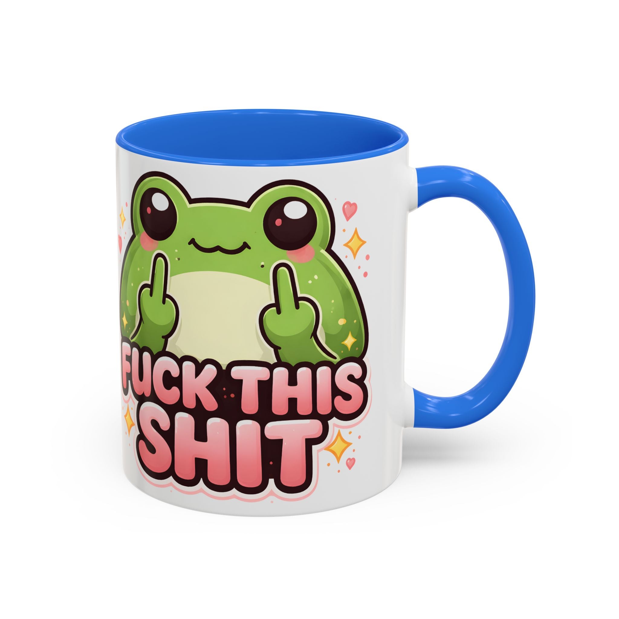Funny Frog Mug – "Fuck This Shit" Cute Kawaii Coffee Cup (11oz/15oz)