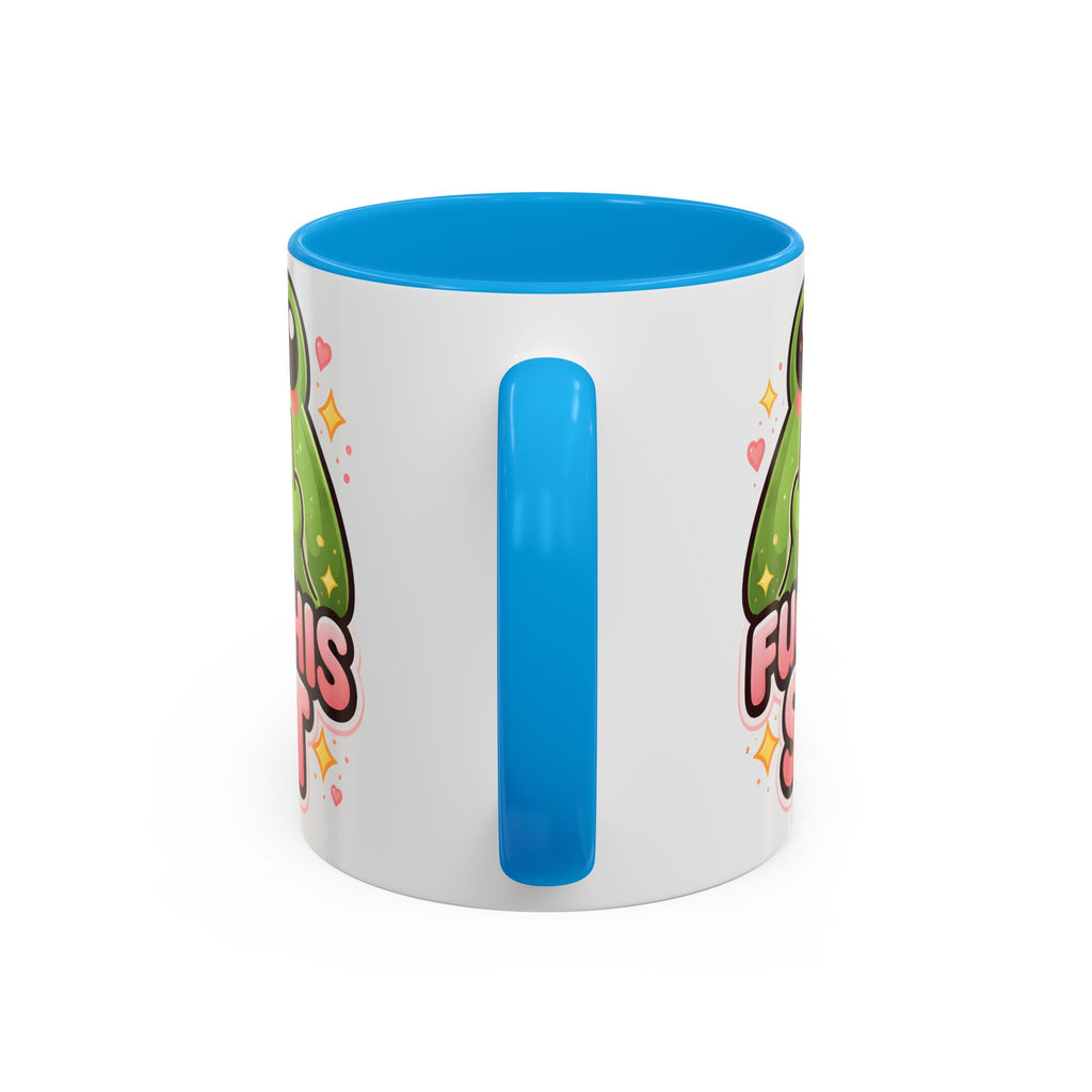 Funny Frog Mug – "Fuck This Shit" Cute Kawaii Coffee Cup (11oz/15oz)