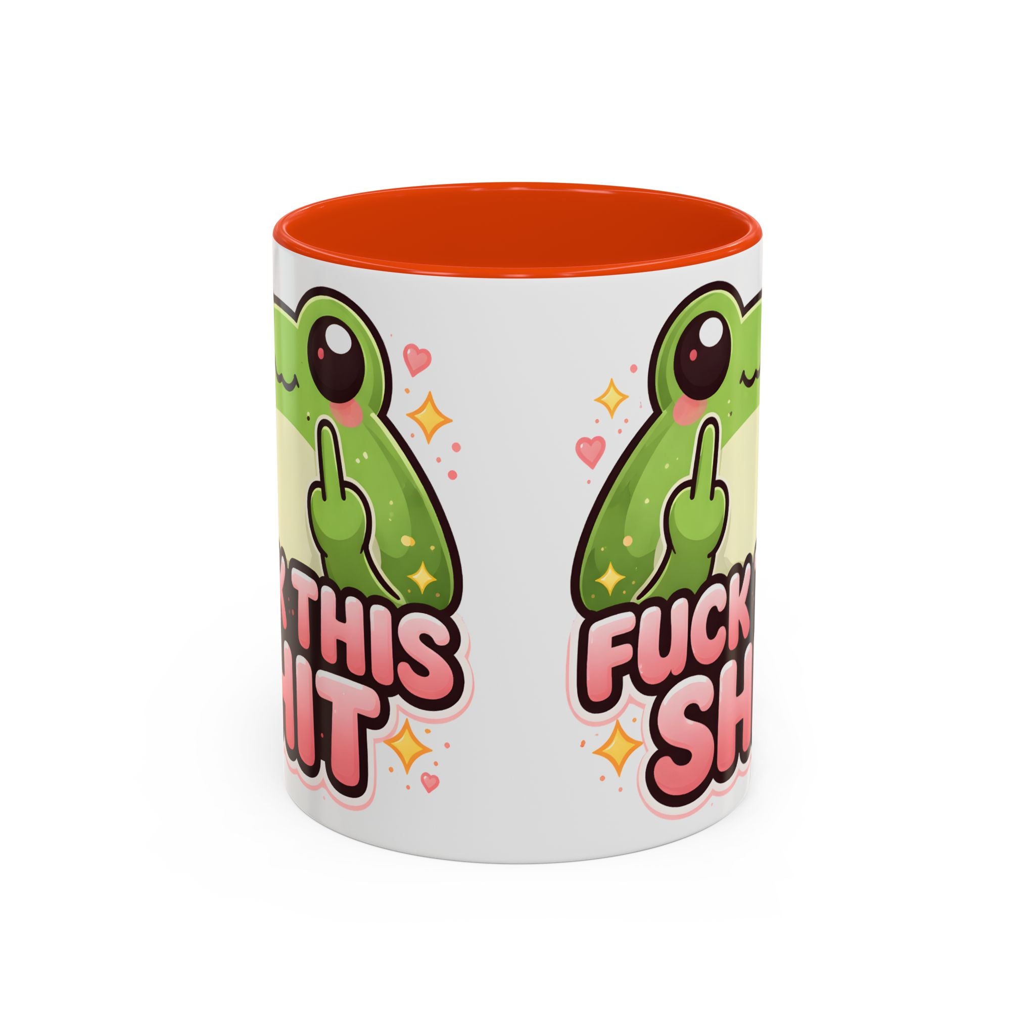 Funny Frog Mug – "Fuck This Shit" Cute Kawaii Coffee Cup (11oz/15oz)