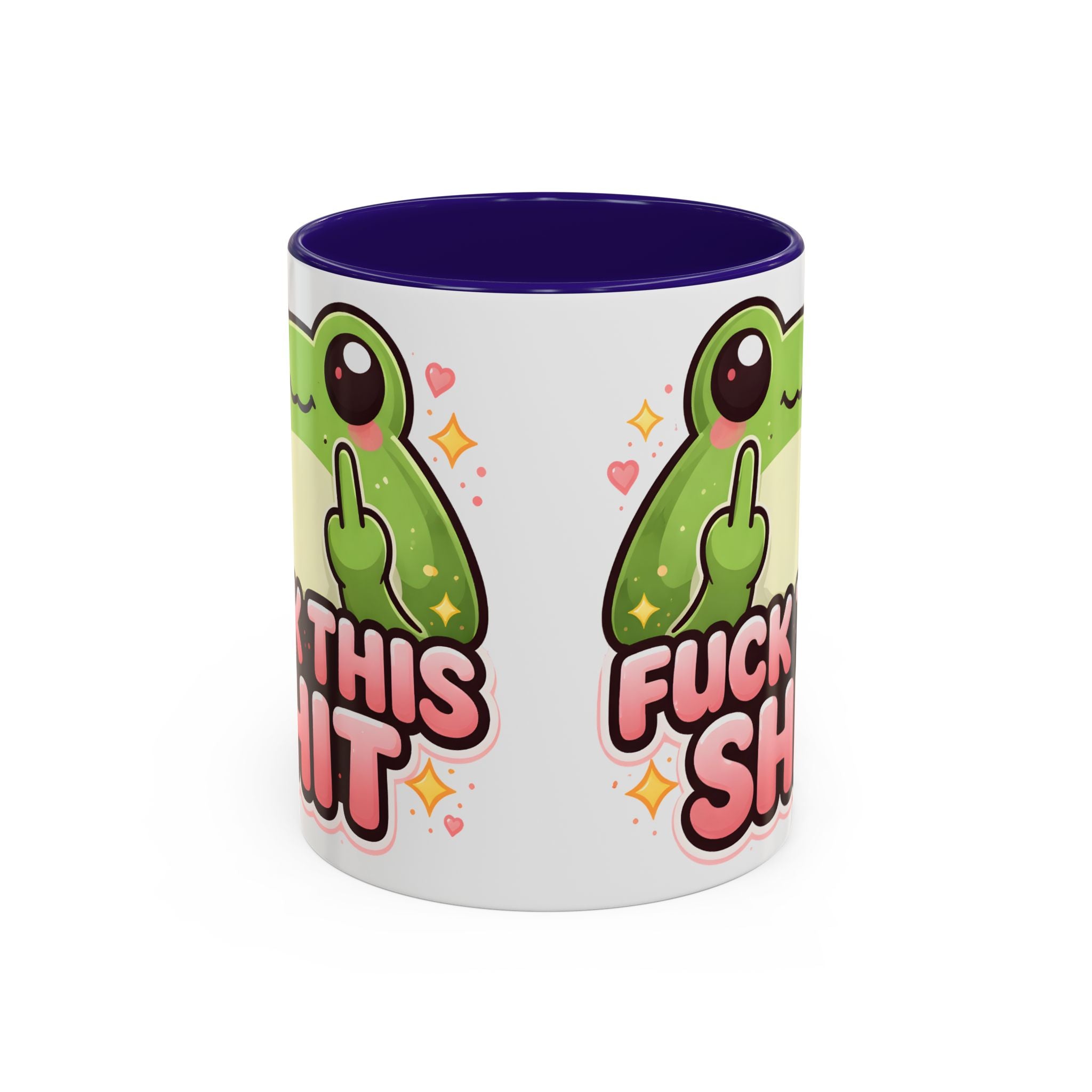 Funny Frog Mug – "Fuck This Shit" Cute Kawaii Coffee Cup (11oz/15oz)