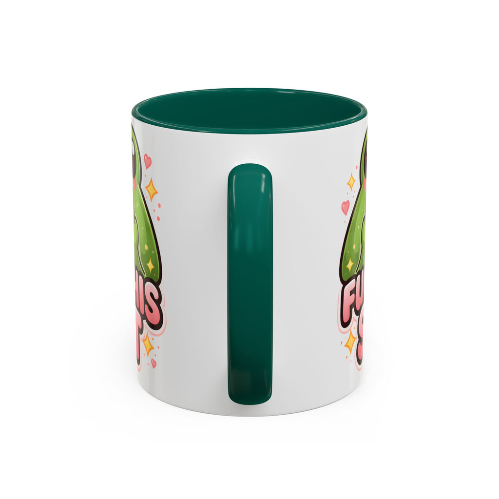 Funny Frog Mug – "Fuck This Shit" Cute Kawaii Coffee Cup (11oz/15oz)