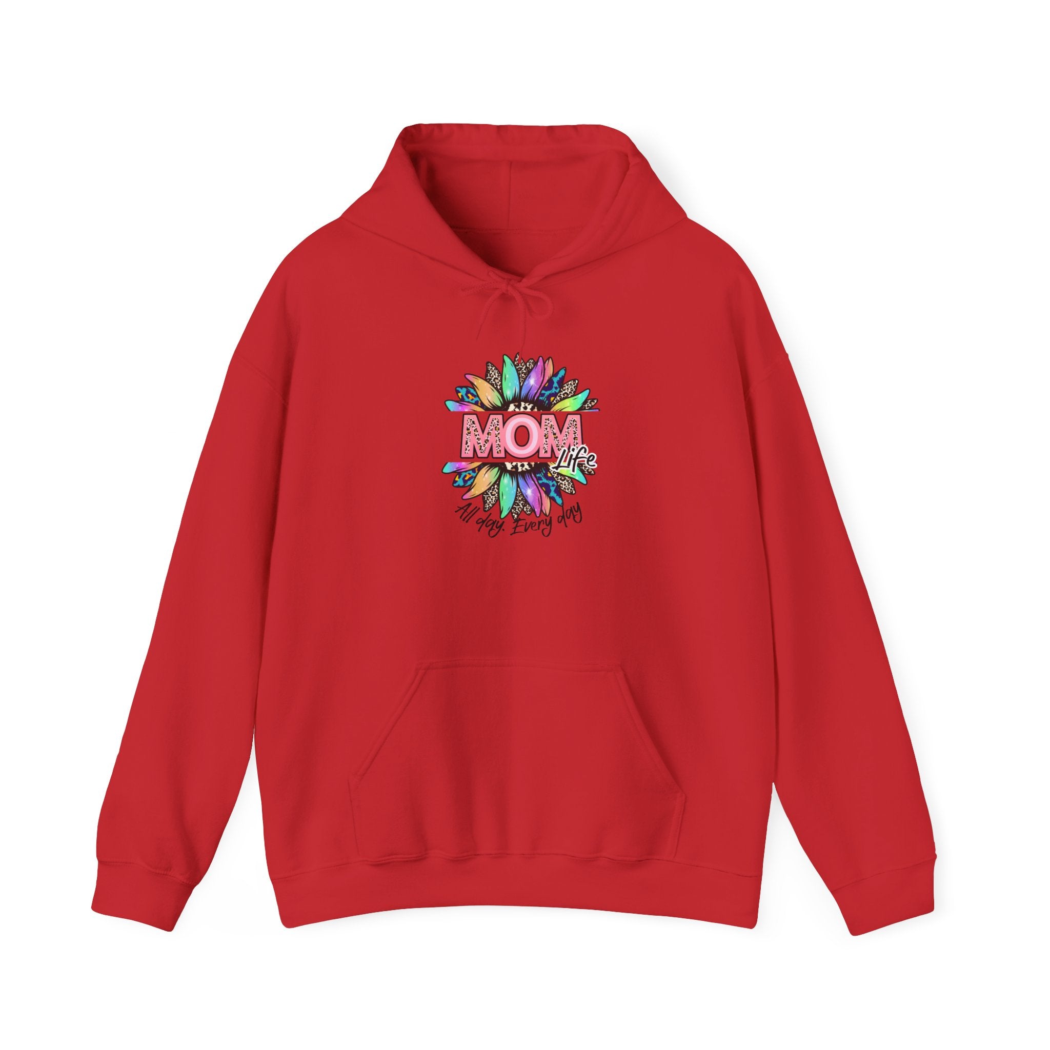 Mom Floral Hoodie – Colorful "Mom You Are Loved" Mother's Day Sweatshirt