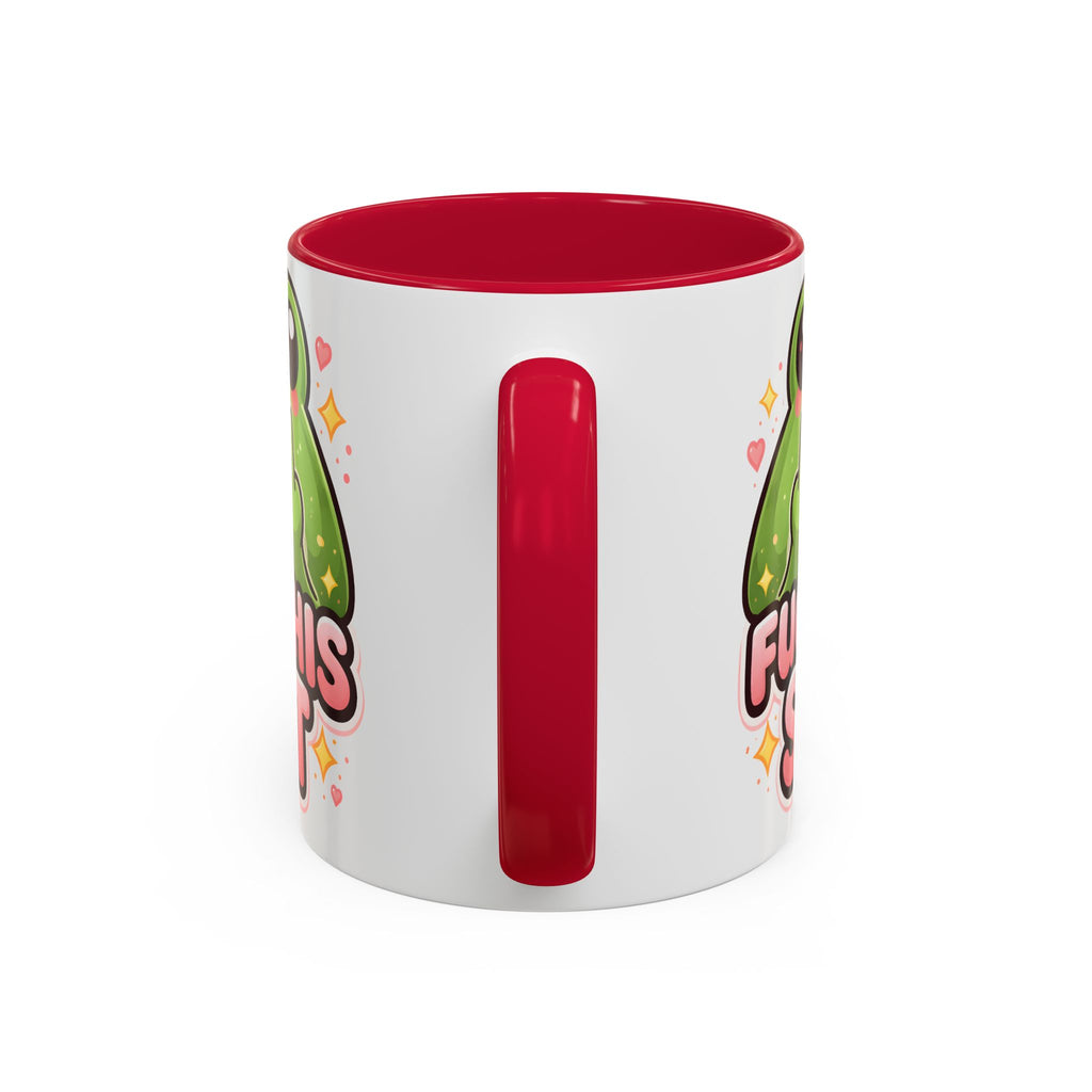 Funny Frog Mug – "Fuck This Shit" Cute Kawaii Coffee Cup (11oz/15oz)