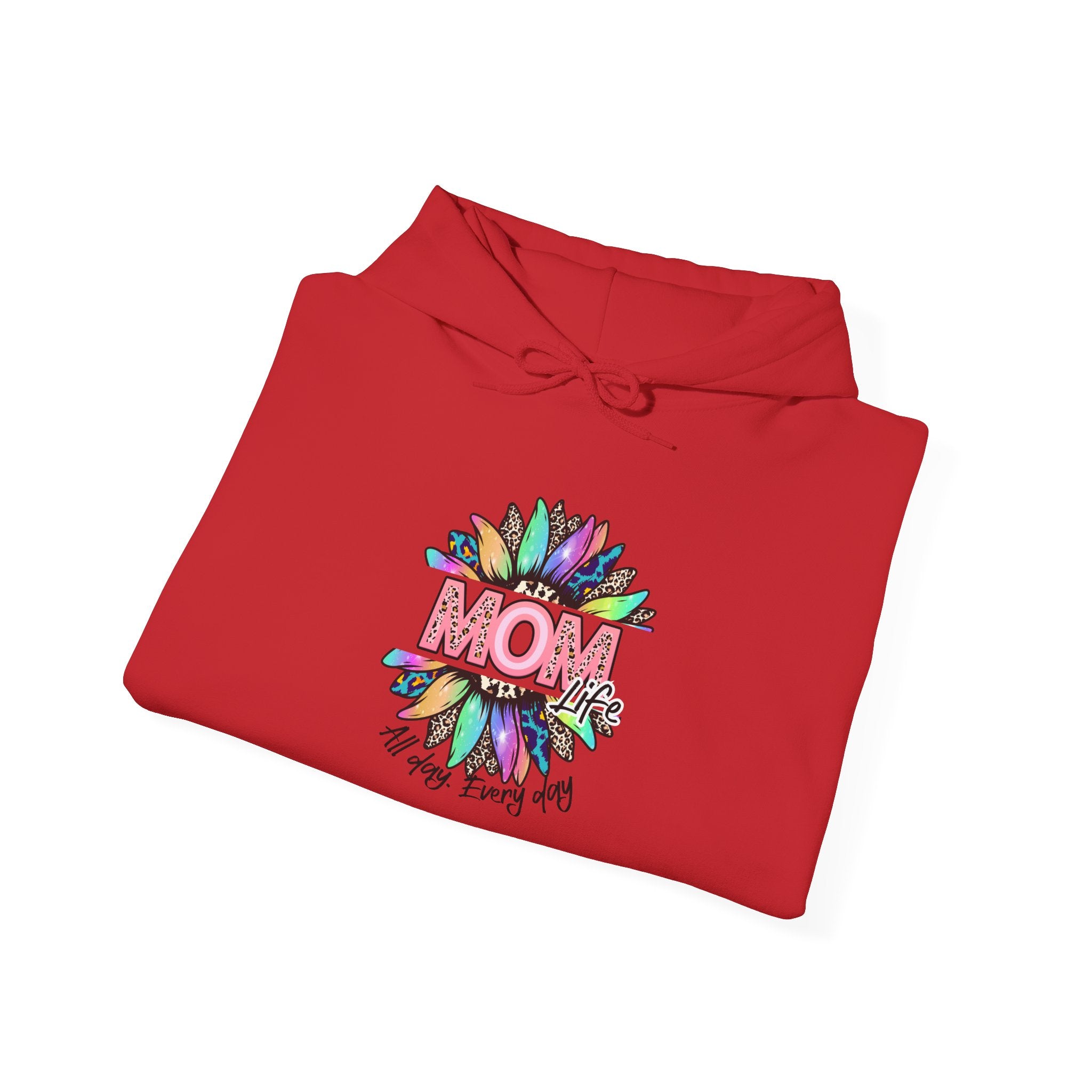 Mom Floral Hoodie – Colorful "Mom You Are Loved" Mother's Day Sweatshirt