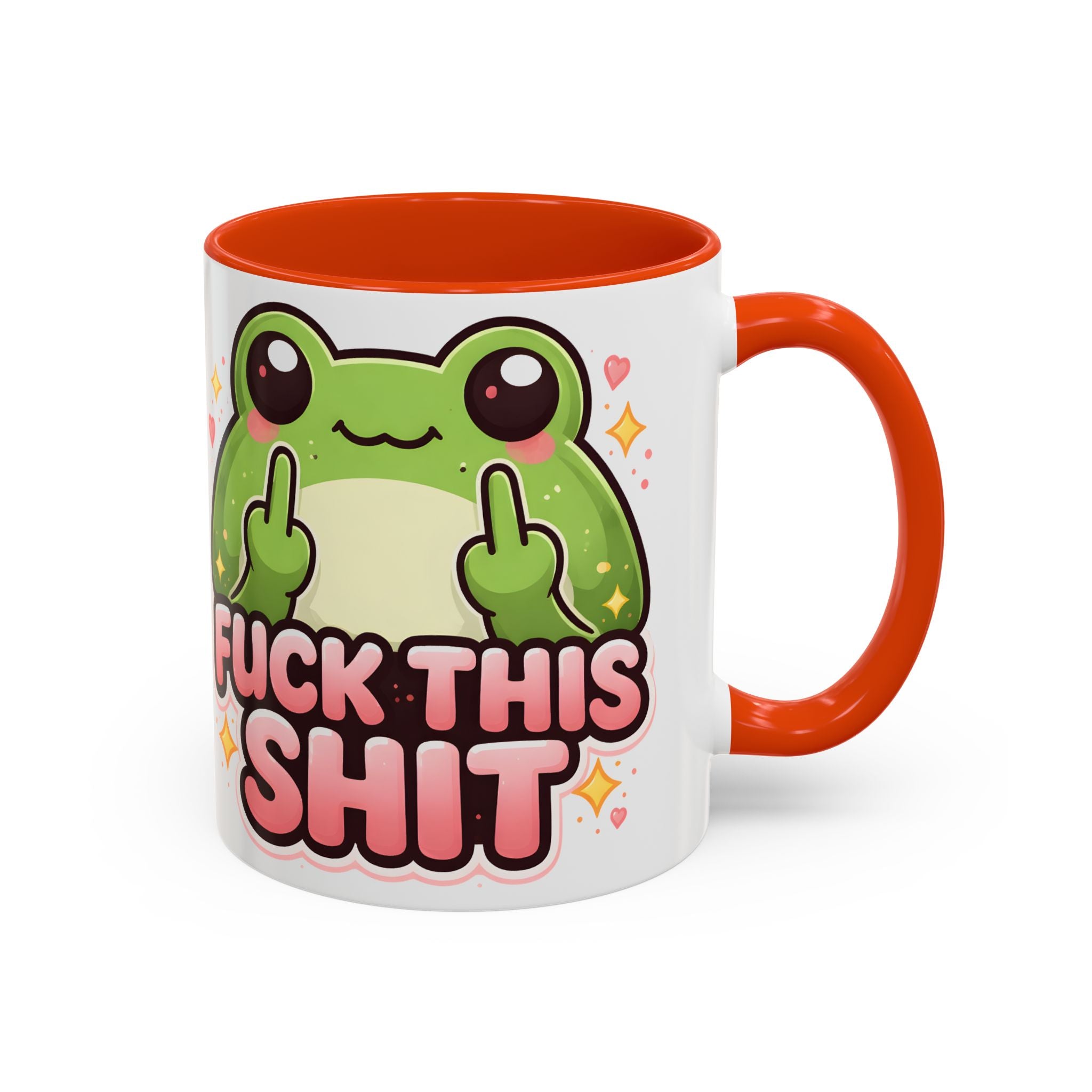 Funny Frog Mug – "Fuck This Shit" Cute Kawaii Coffee Cup (11oz/15oz)