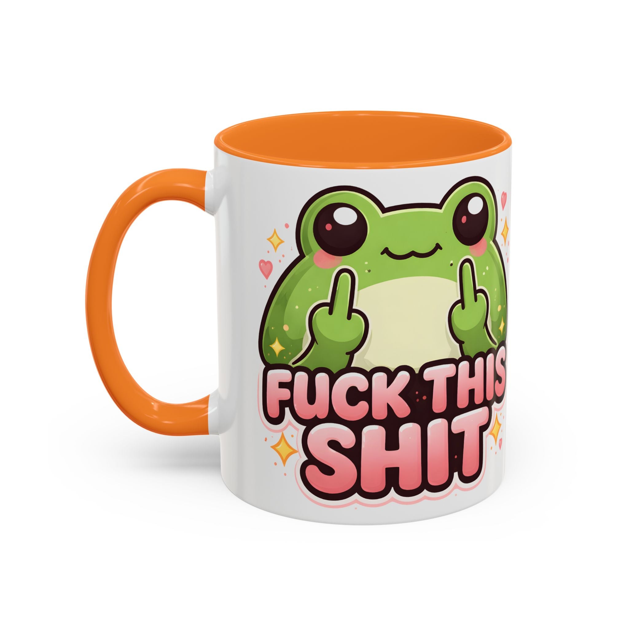 Funny Frog Mug – "Fuck This Shit" Cute Kawaii Coffee Cup (11oz/15oz)
