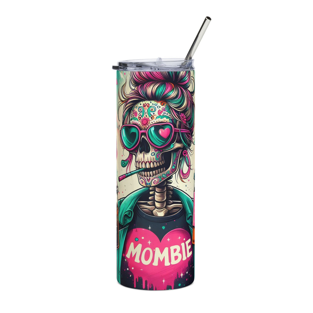 Mombie 20oz Stainless Steel Tumbler — Funny Mom Travel Cup