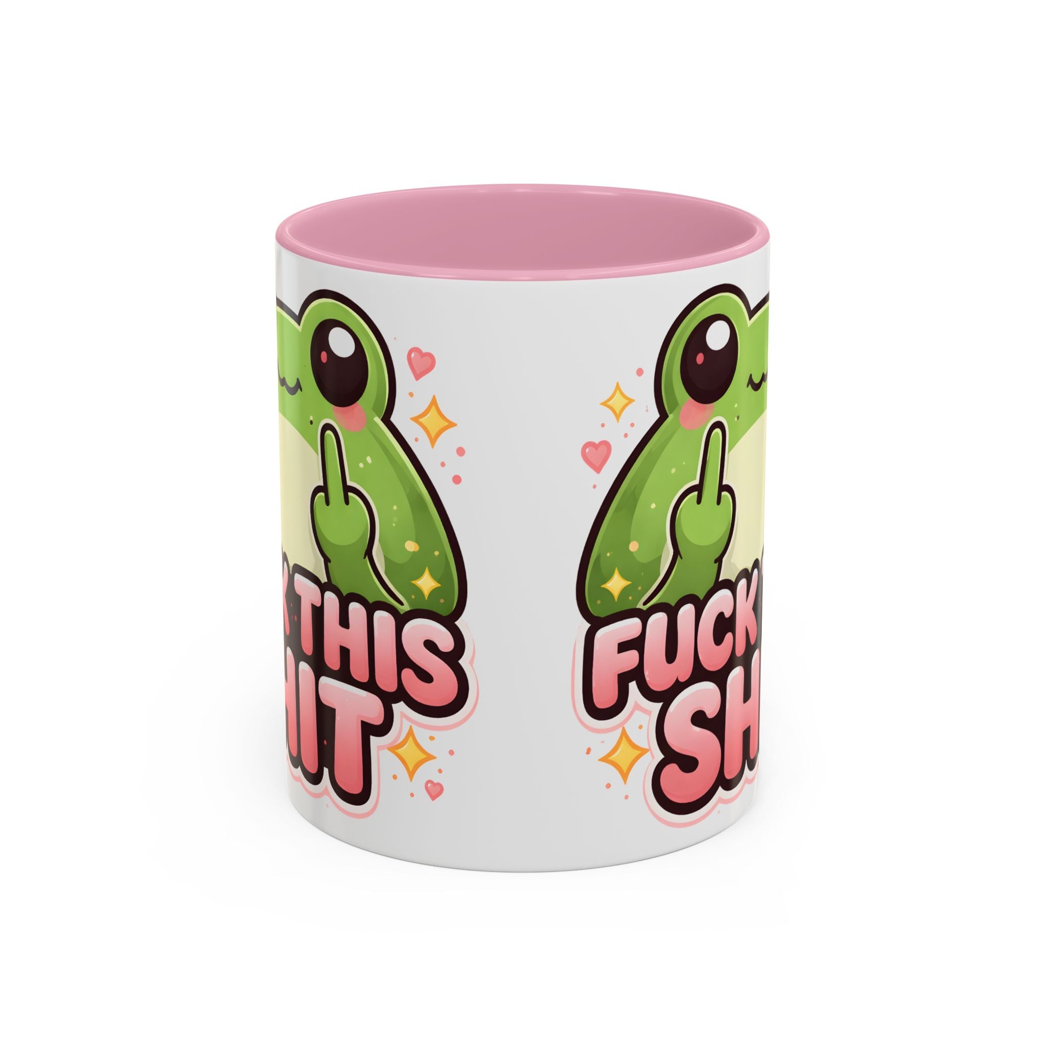 Funny Frog Mug – "Fuck This Shit" Cute Kawaii Coffee Cup (11oz/15oz)