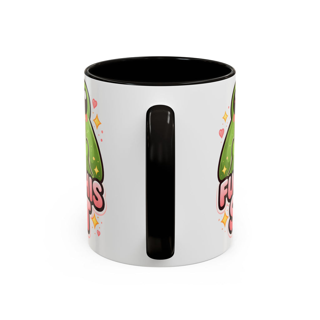 Funny Frog Mug – "Fuck This Shit" Cute Kawaii Coffee Cup (11oz/15oz)