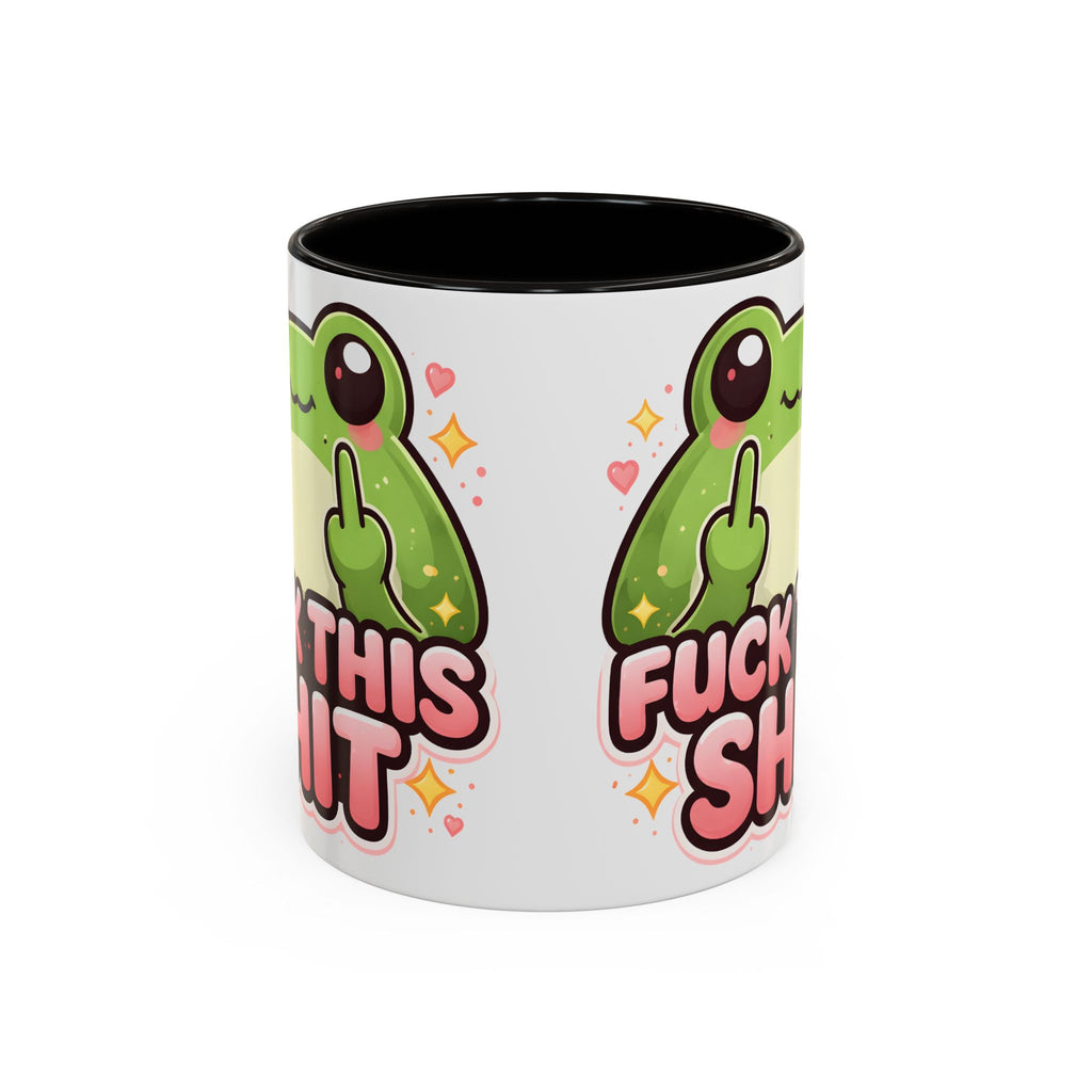 Funny Frog Mug – "Fuck This Shit" Cute Kawaii Coffee Cup (11oz/15oz)