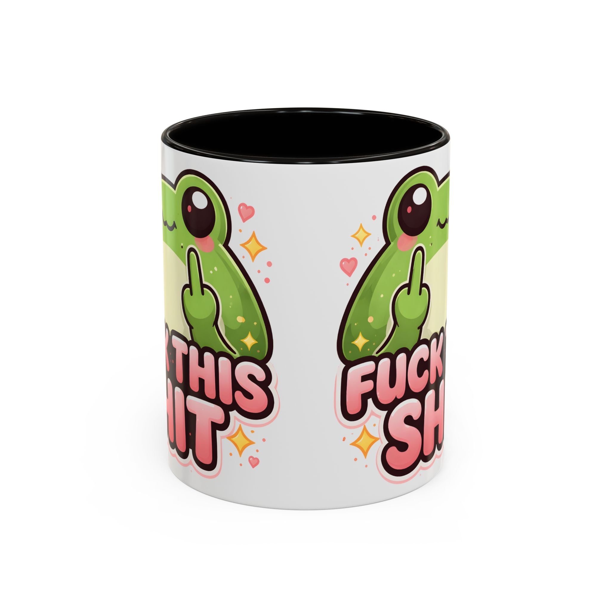 Funny Frog Mug – "Fuck This Shit" Cute Kawaii Coffee Cup (11oz/15oz)