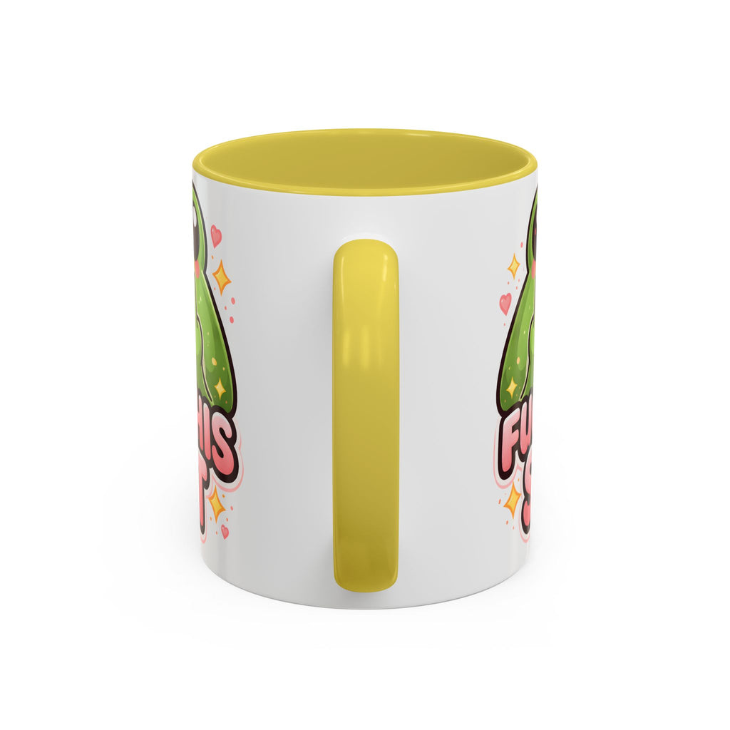 Funny Frog Mug – "Fuck This Shit" Cute Kawaii Coffee Cup (11oz/15oz)