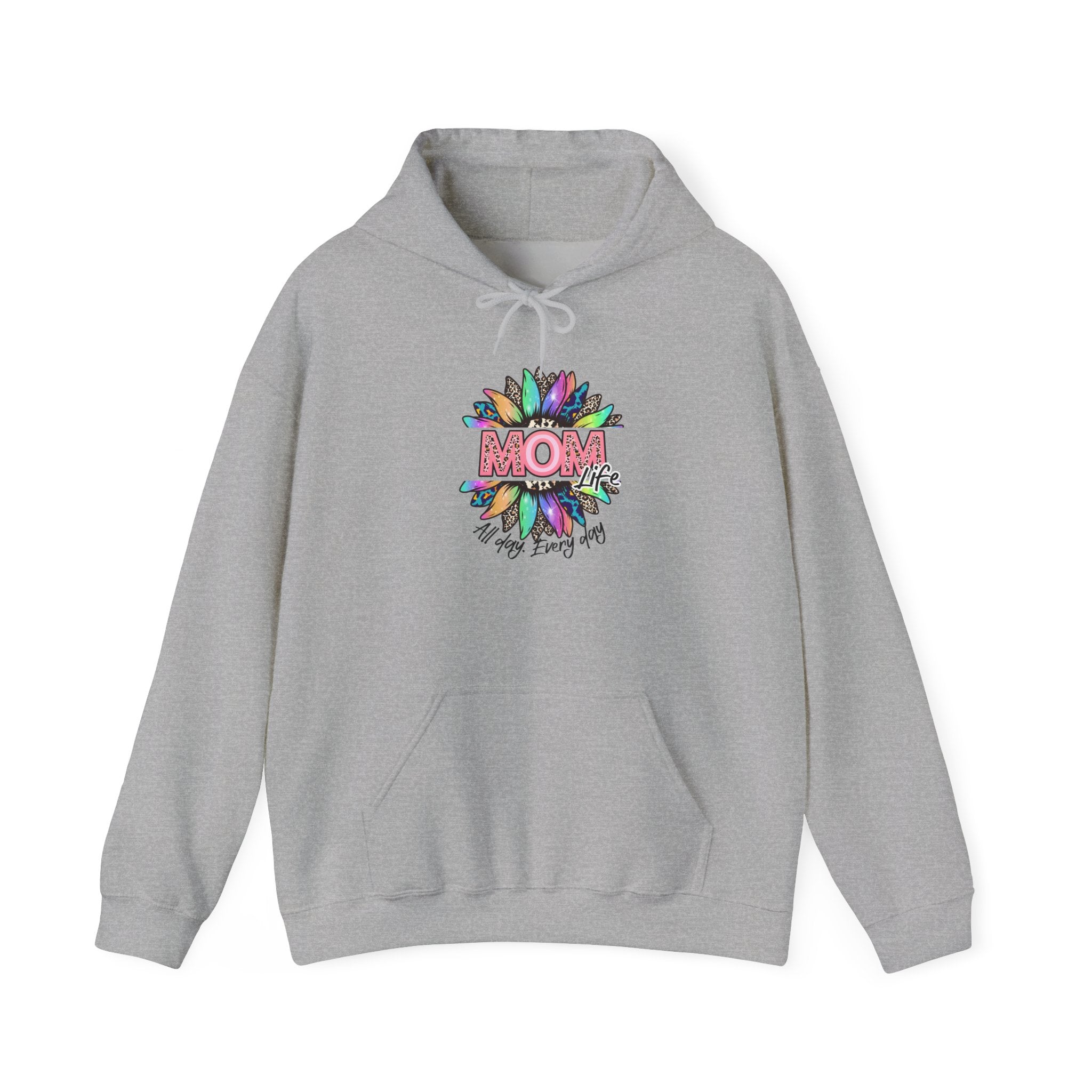 Mom Floral Hoodie – Colorful "Mom You Are Loved" Mother's Day Sweatshirt